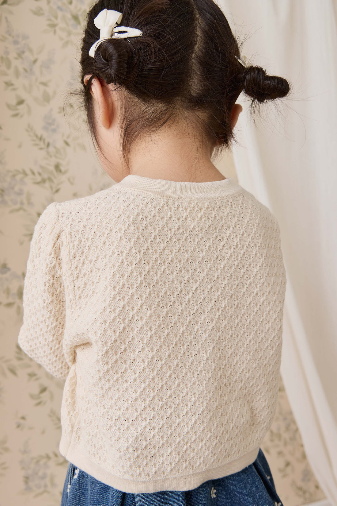 Clementine Cardigan-Vanilla Childrens Cardigan from Jamie Kay USA