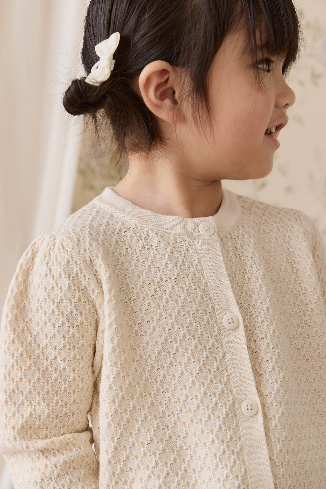 Clementine Cardigan-Vanilla Childrens Cardigan from Jamie Kay USA