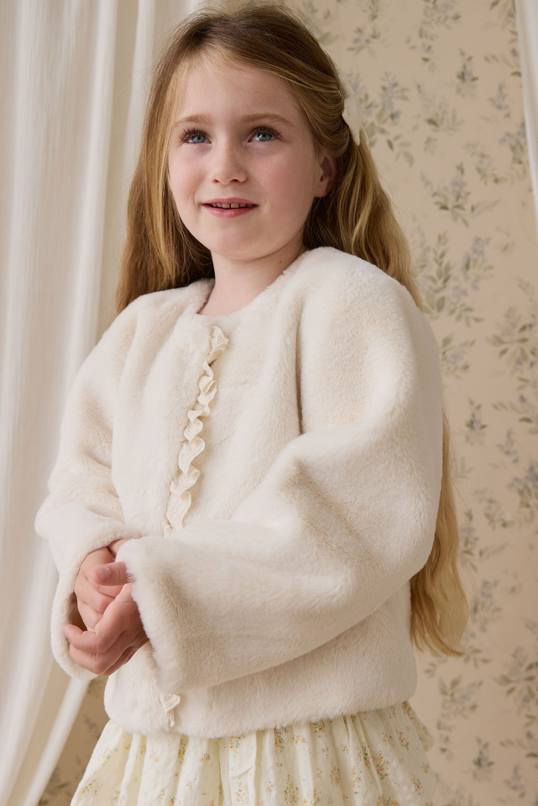 Bowie Jacket-Vanilla Childrens Footwear from Jamie Kay USA