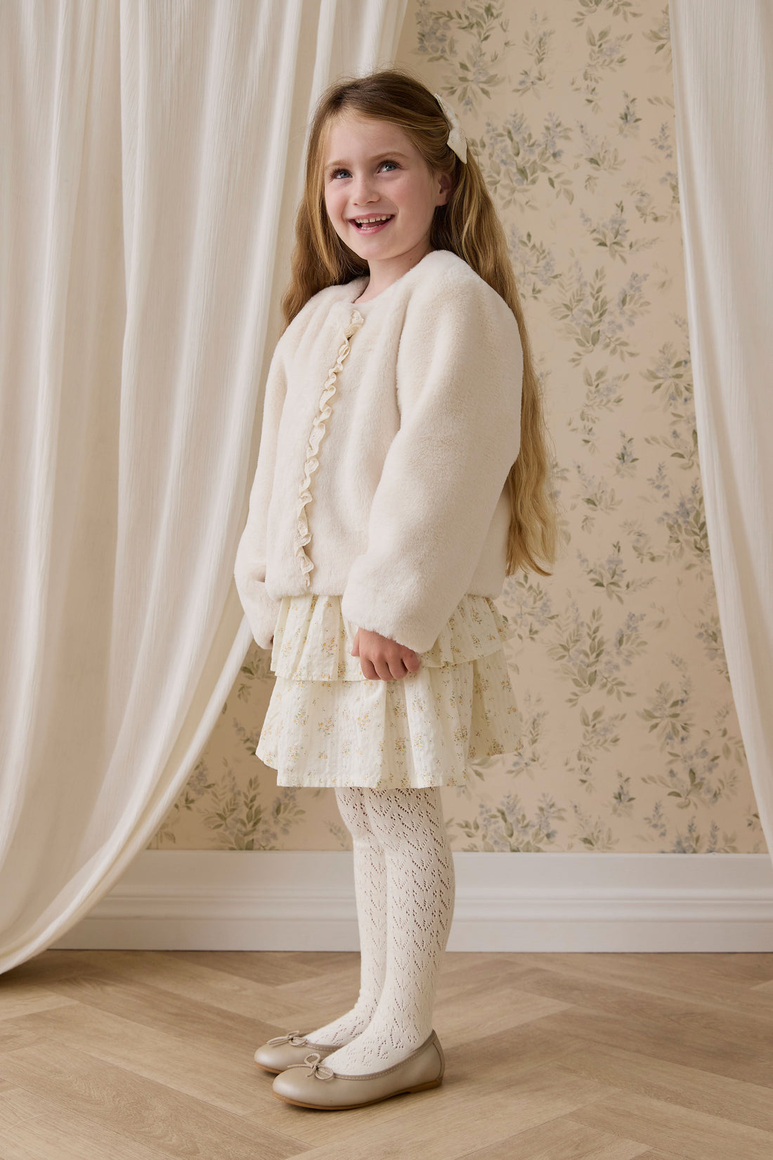 Bowie Jacket-Vanilla Childrens Footwear from Jamie Kay USA