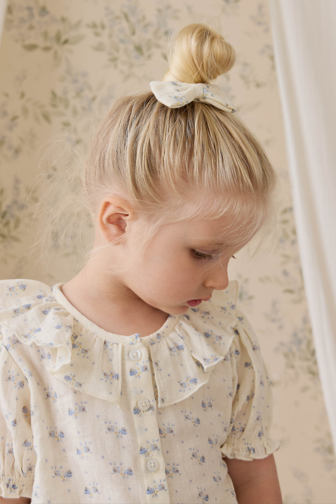 Organic Cotton Muslin Alora Top-Molly Blue Childrens Top from Jamie Kay USA