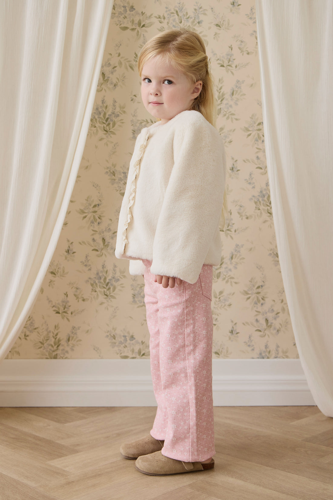 Bowie Jacket-Vanilla Childrens Footwear from Jamie Kay USA