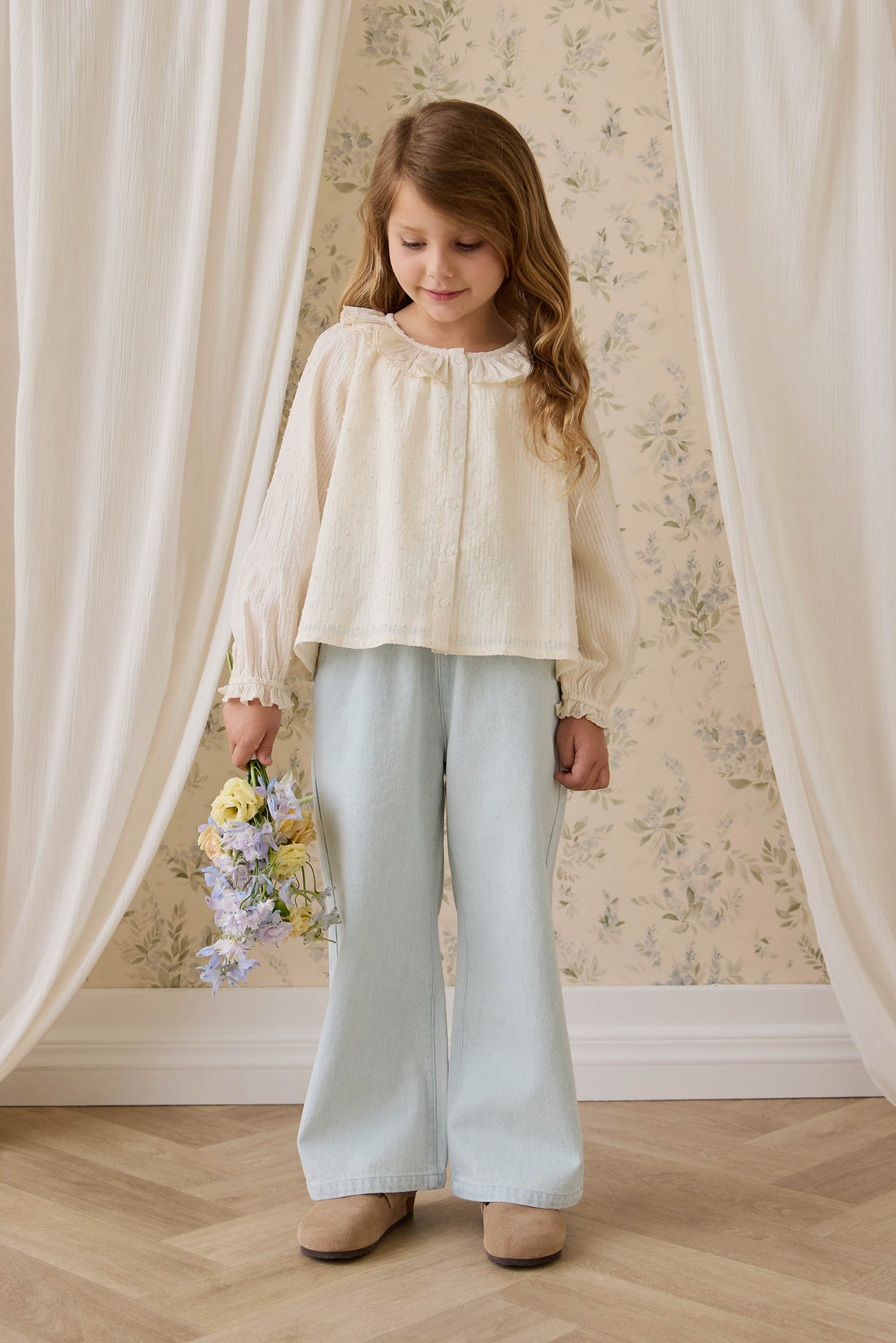 Ira Pant-Summer Clouds Childrens Pant from Jamie Kay USA