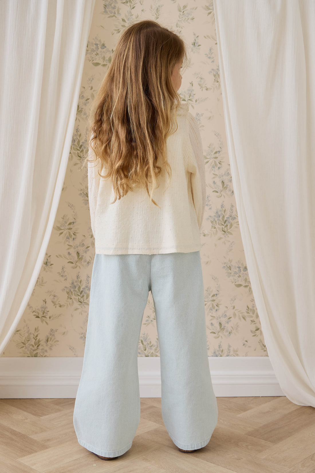 Organic Cotton Cecile Top-Parchment Childrens Top from Jamie Kay USA