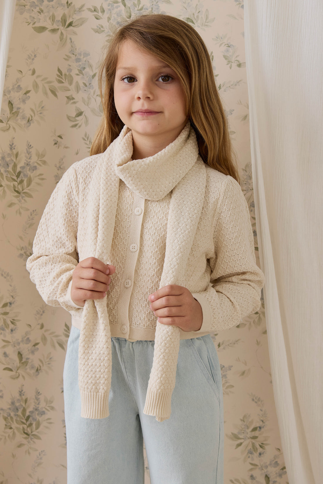 Clementine Scarf-Vanilla Childrens Scarf from Jamie Kay USA