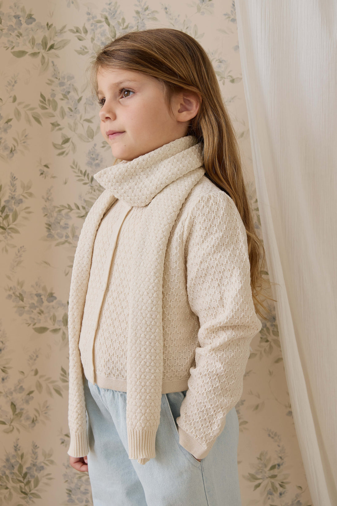 Clementine Scarf-Vanilla Childrens Scarf from Jamie Kay USA