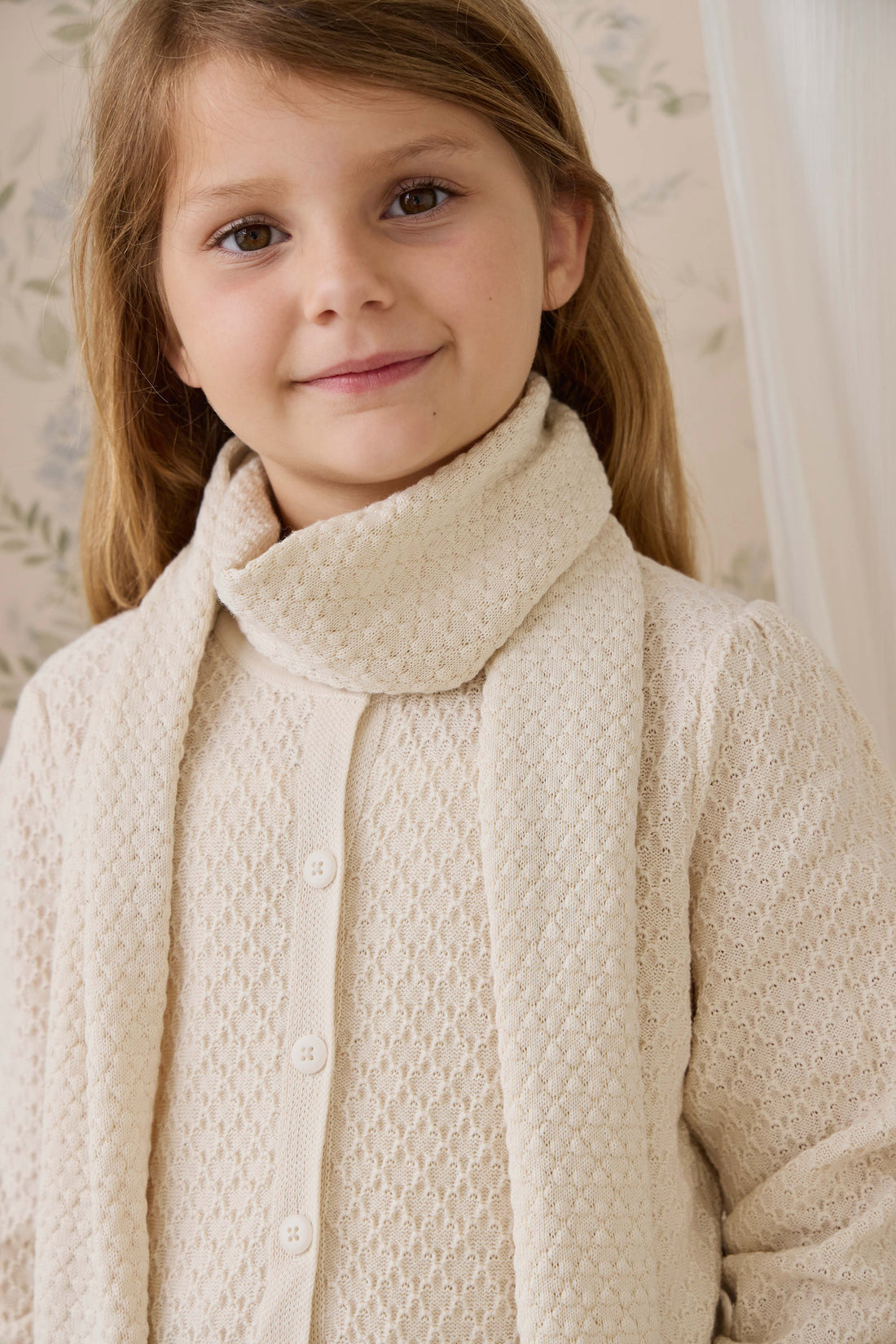 Clementine Scarf-Vanilla Childrens Scarf from Jamie Kay USA