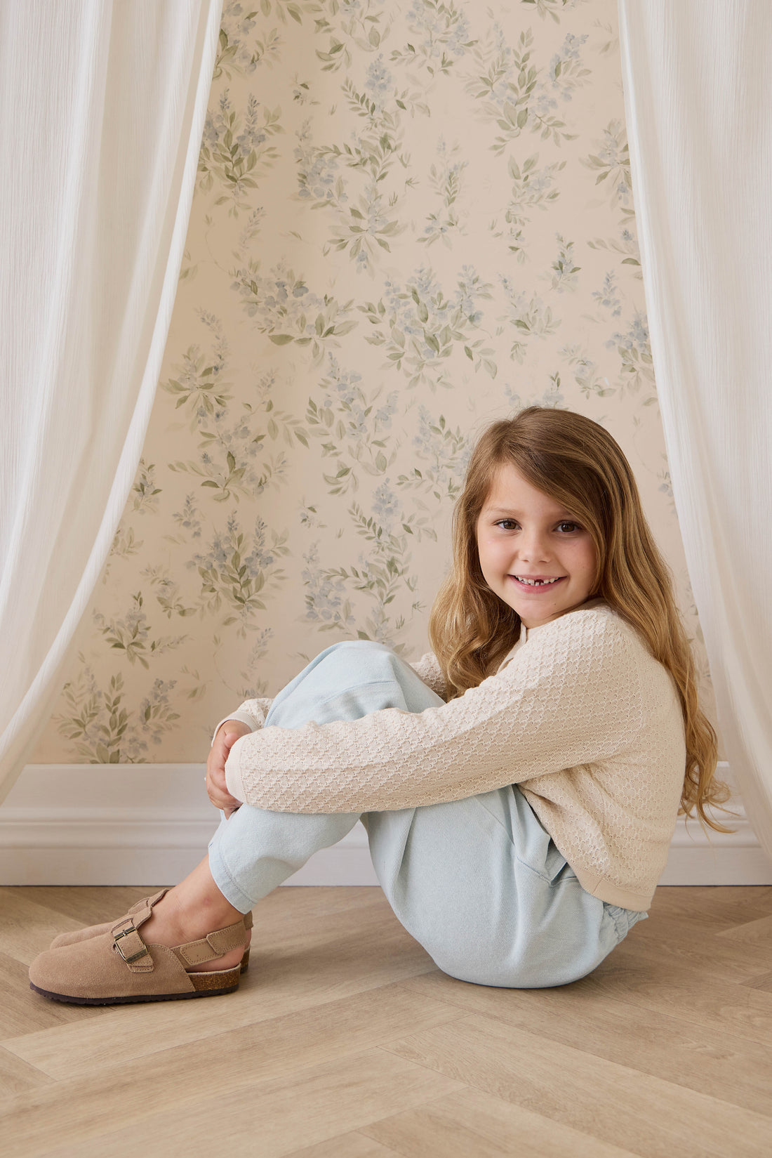 Clementine Cardigan-Vanilla Childrens Cardigan from Jamie Kay USA