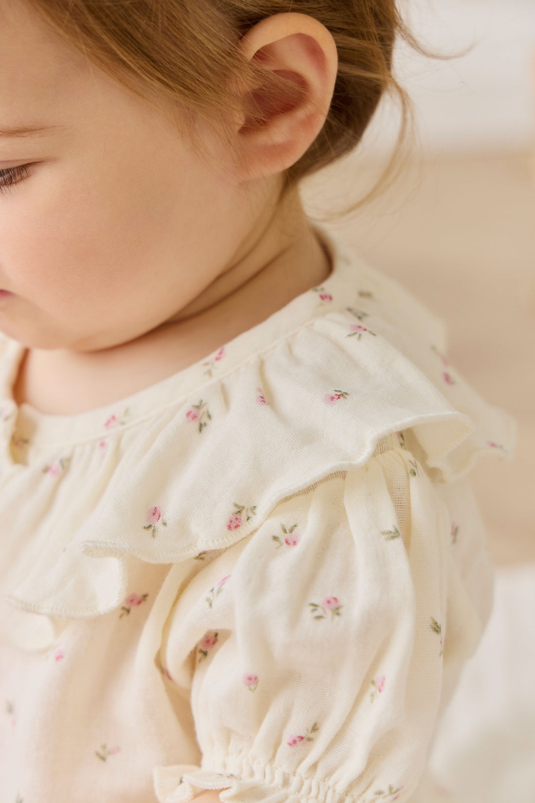 Organic Cotton Muslin Alora Top - Willow Rose Childrens Top from Jamie Kay USA