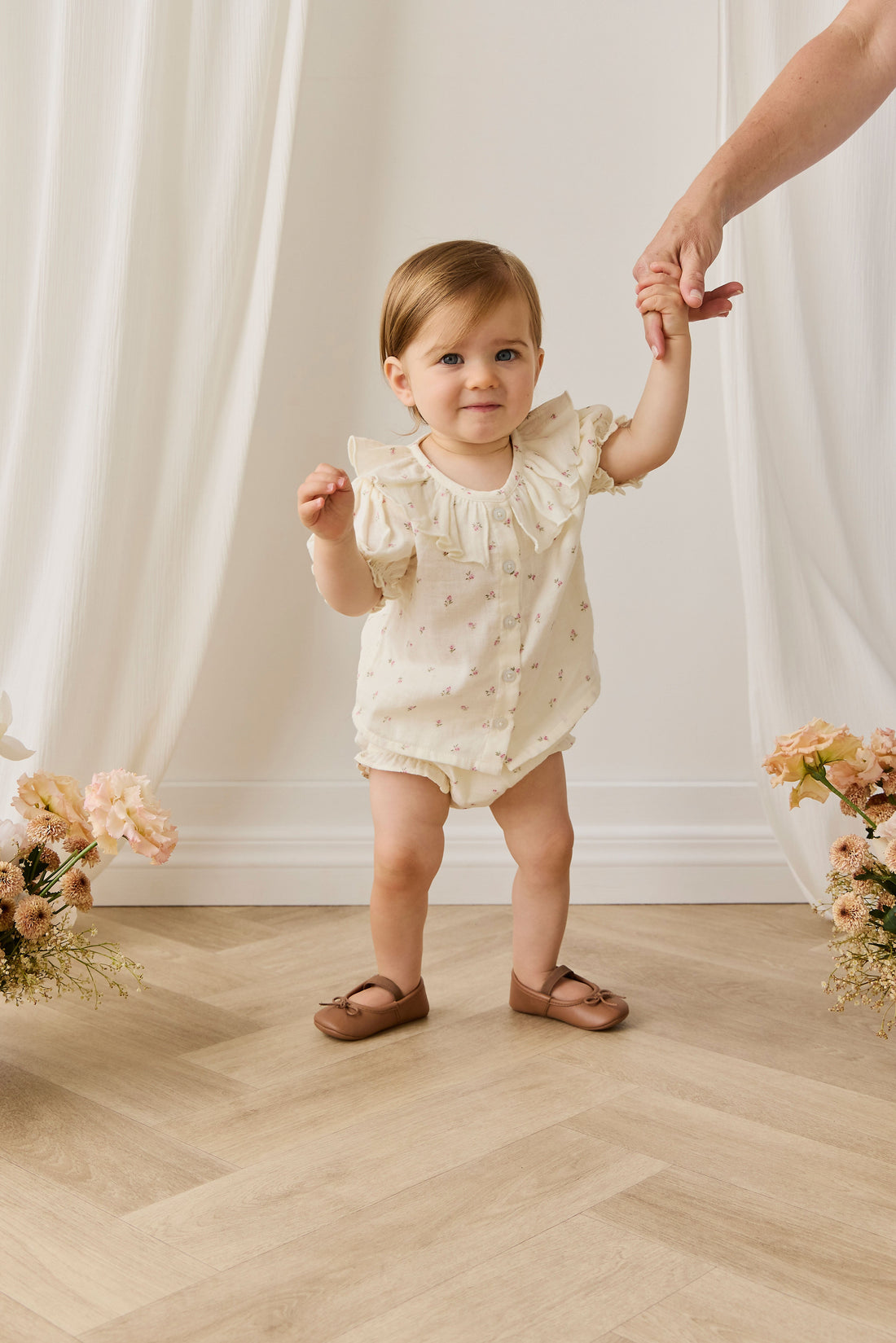 Organic Cotton Muslin Alora Top - Willow Rose Childrens Top from Jamie Kay USA