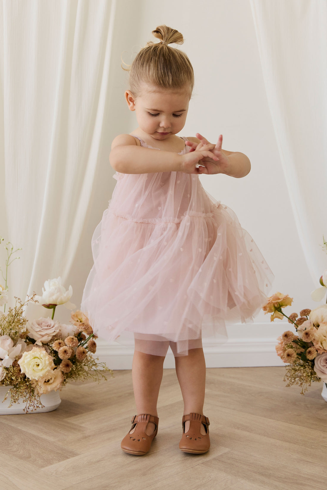 Nylah Dress - Petite Heart Rosie Childrens Dress from Jamie Kay USA