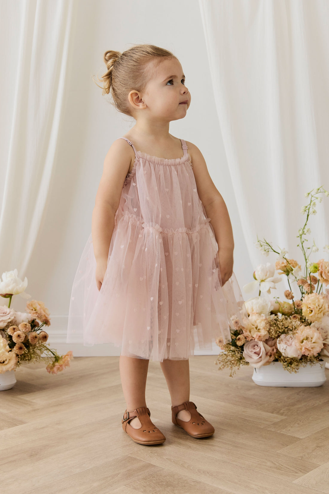 Nylah Dress - Petite Heart Rosie Childrens Dress from Jamie Kay USA
