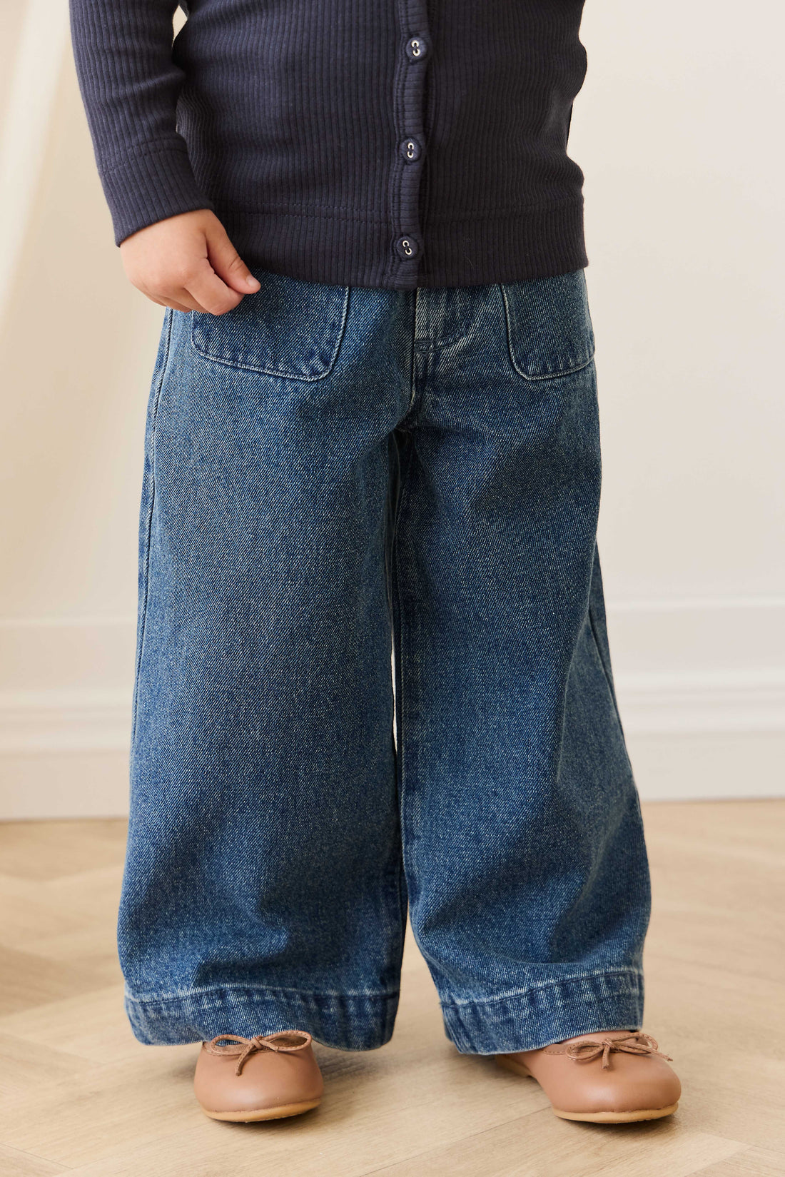 Theodora Pant - Classic Denim Childrens Pant from Jamie Kay USA