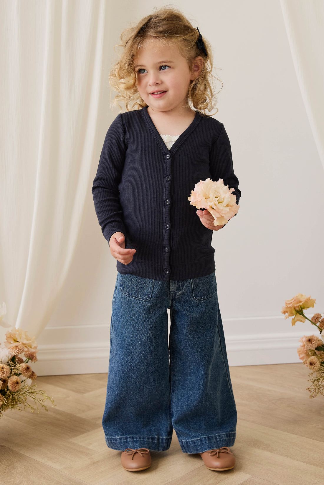 Theodora Pant - Classic Denim Childrens Pant from Jamie Kay USA
