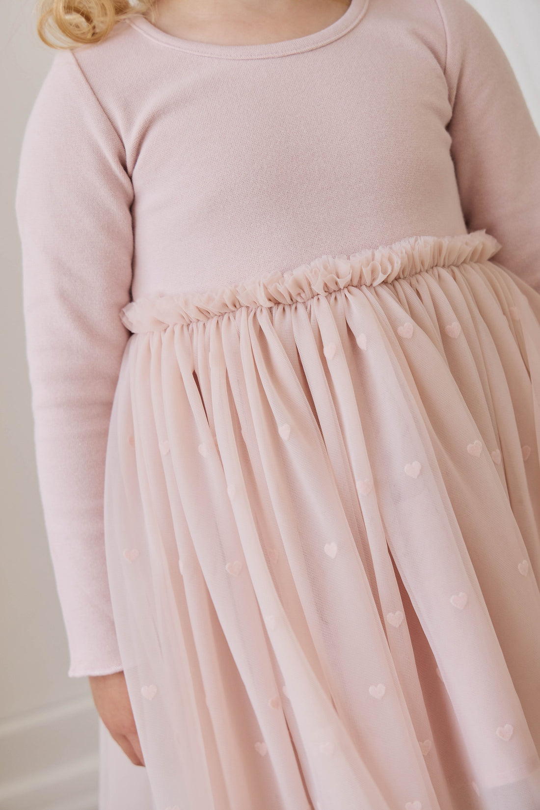 Anna Tulle Dress - Petite Heart Rosie Childrens Dress from Jamie Kay USA