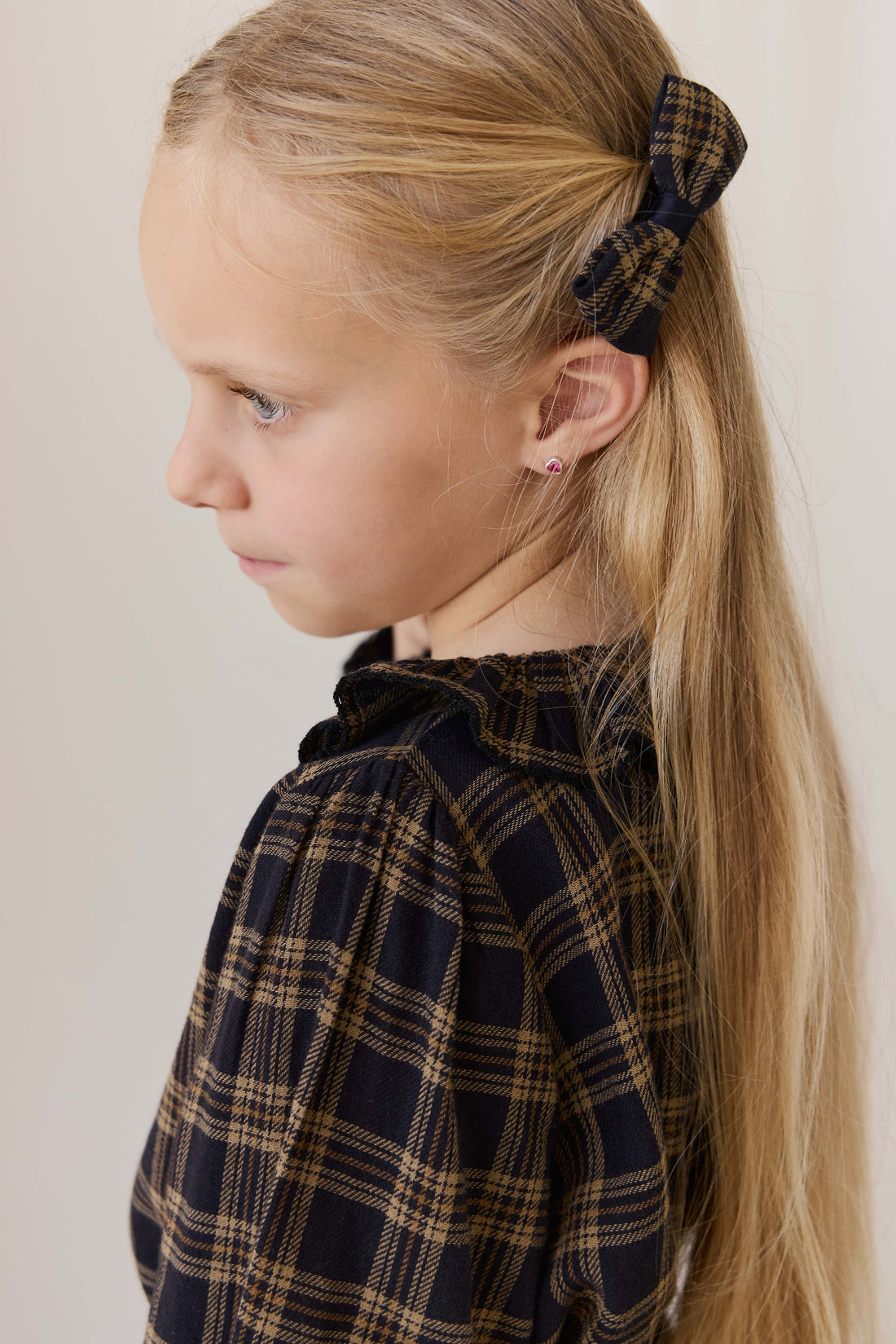 Organic Cotton Cecile Top - Woodland Check Childrens Top from Jamie Kay USA
