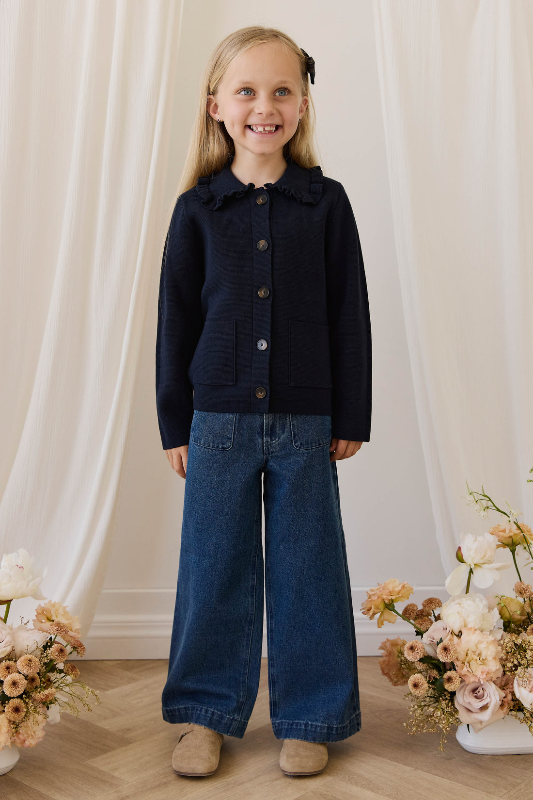 Theodora Pant - Classic Denim Childrens Pant from Jamie Kay USA