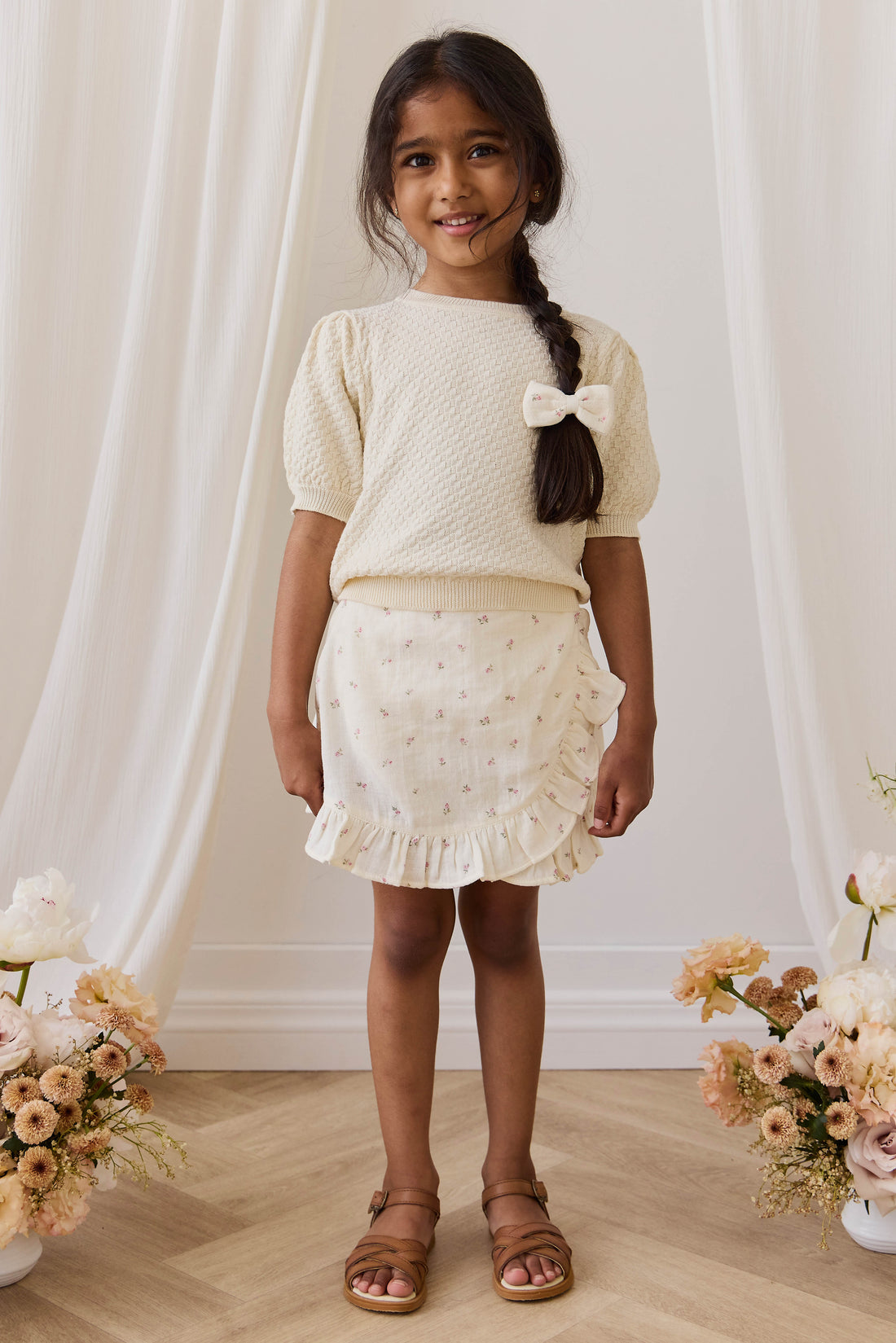 Annie Top - Vanilla Childrens Top from Jamie Kay USA