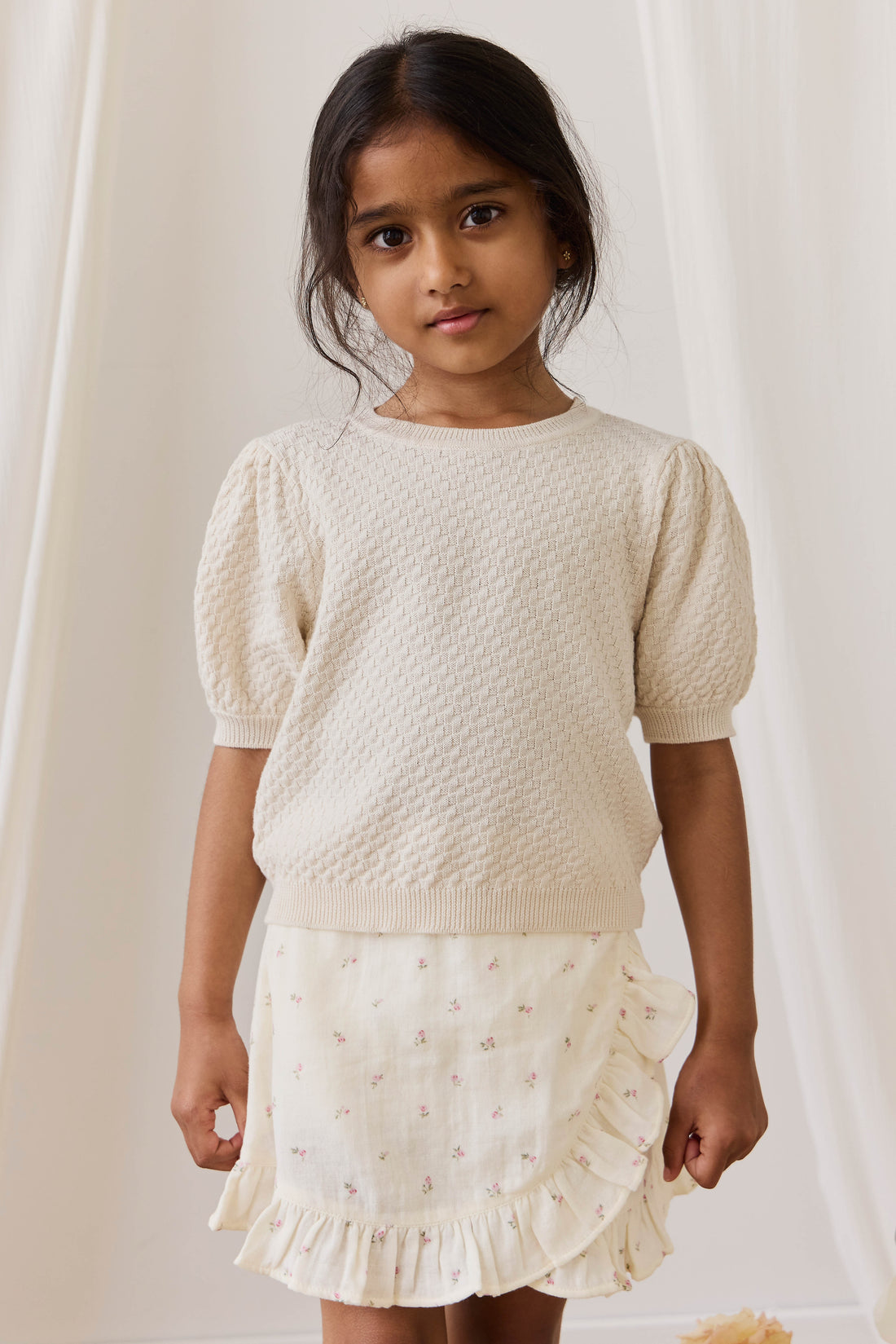 Annie Top - Vanilla Childrens Top from Jamie Kay USA