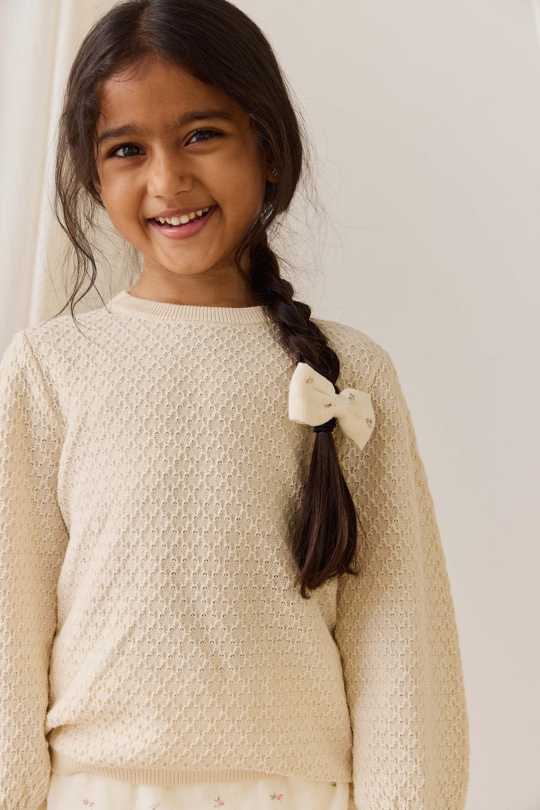 Mabel Jumper - Vanilla Childrens Jumper from Jamie Kay USA