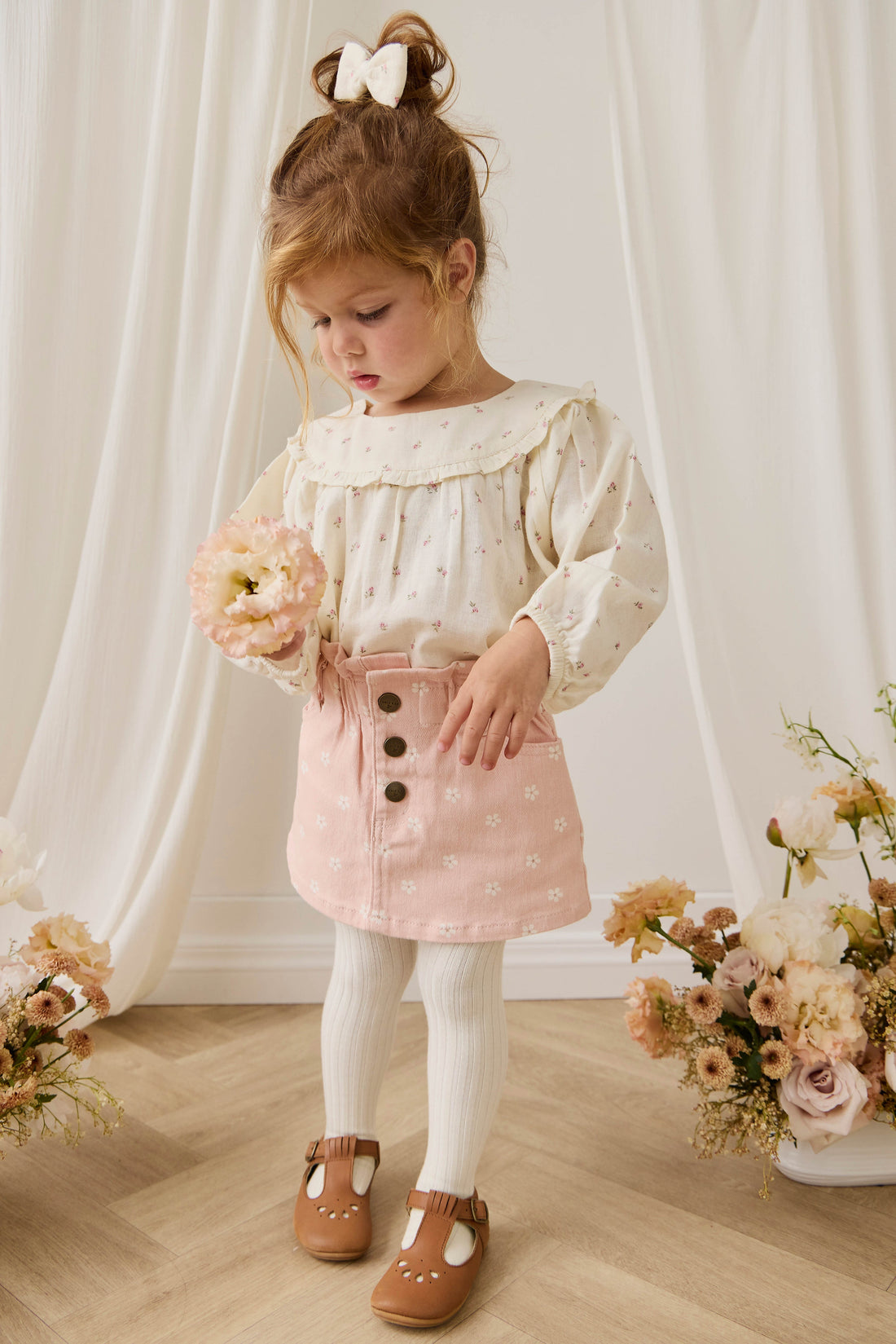 Briella Skirt - Josie Floral Trinket Childrens Skirt from Jamie Kay USA