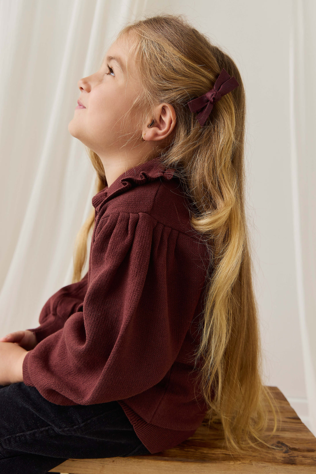 Bonnie Cardigan - Chocolate Chip Childrens Cardigan from Jamie Kay USA