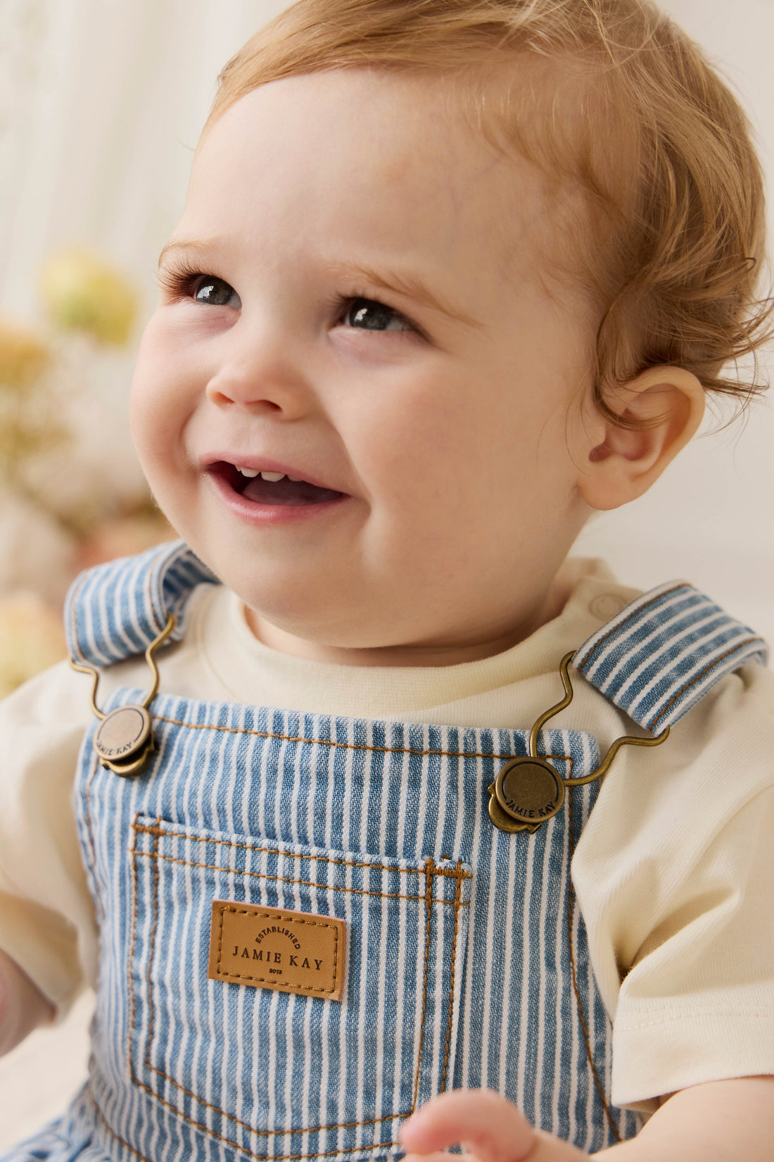 Pax Playsuit - Holiday Stripe Childrens Playsuit from Jamie Kay USA