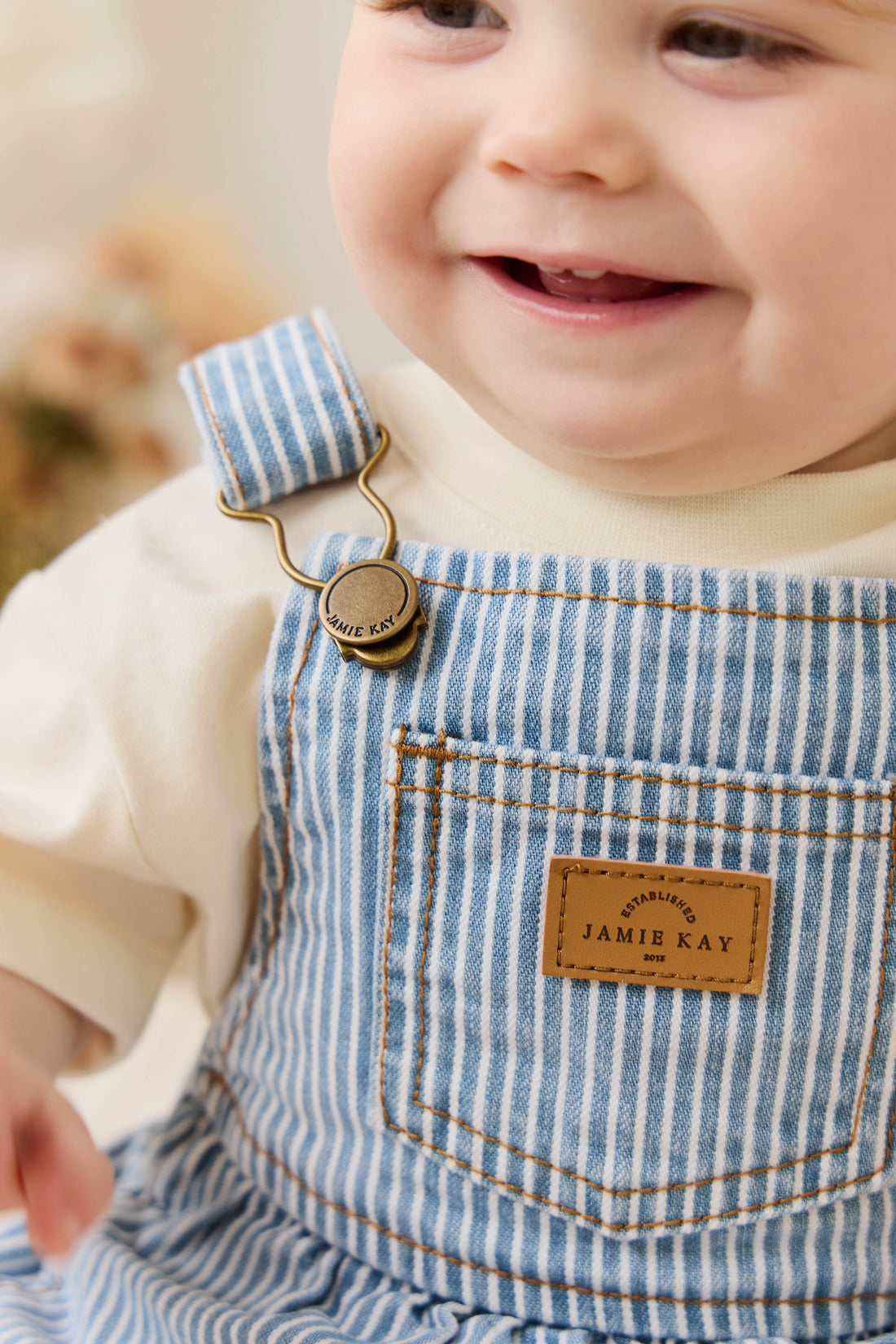 Pax Playsuit - Holiday Stripe Childrens Playsuit from Jamie Kay USA