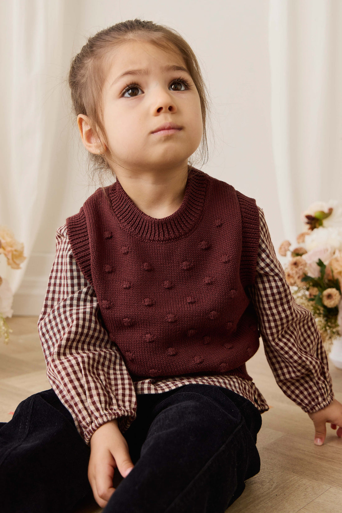 Albie Vest - Chocolate Chip Childrens Vest from Jamie Kay USA