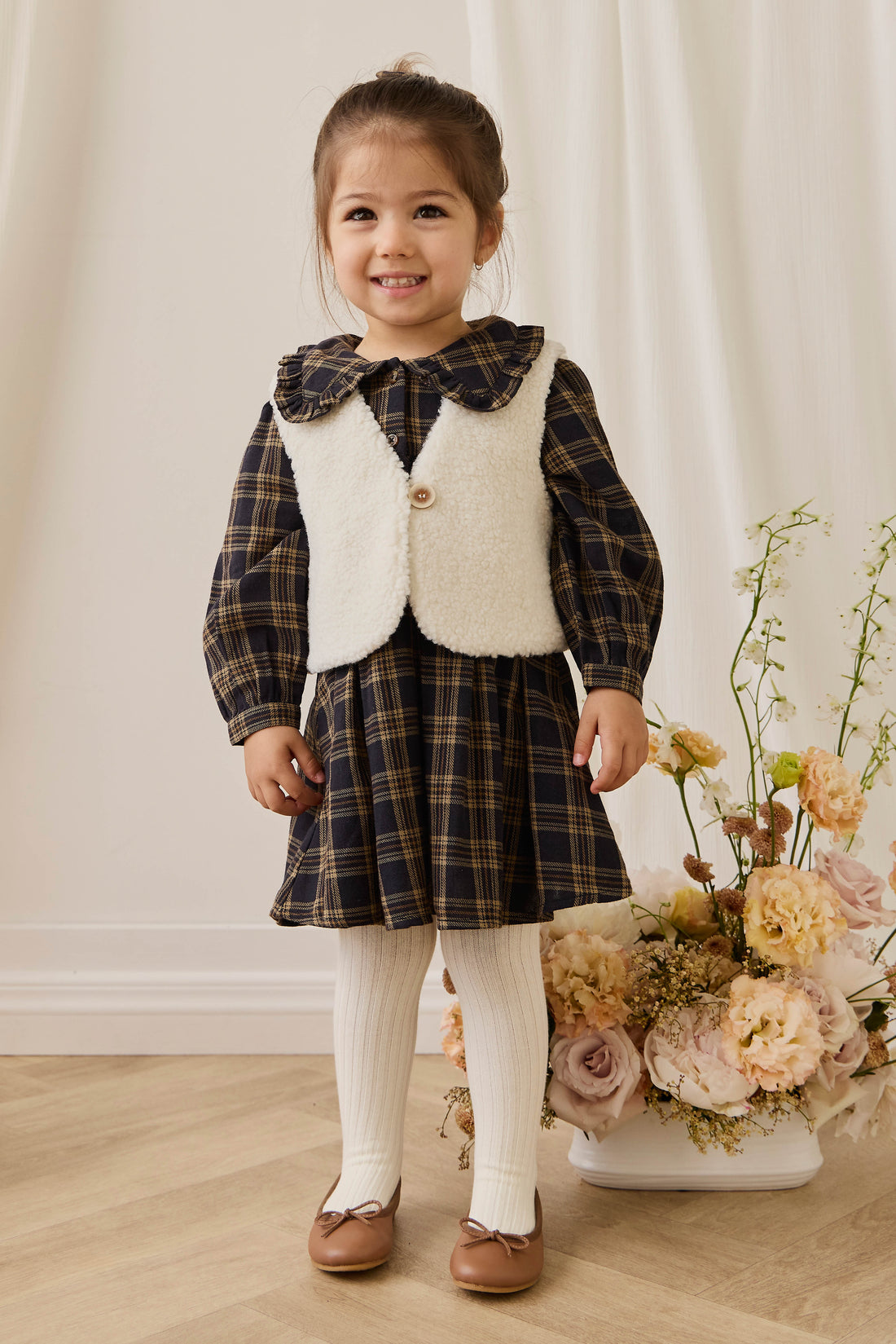 Petal Vest - Natural Childrens Vest from Jamie Kay USA