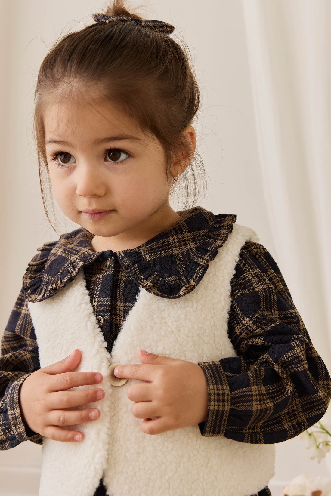 Petal Vest - Natural Childrens Vest from Jamie Kay USA