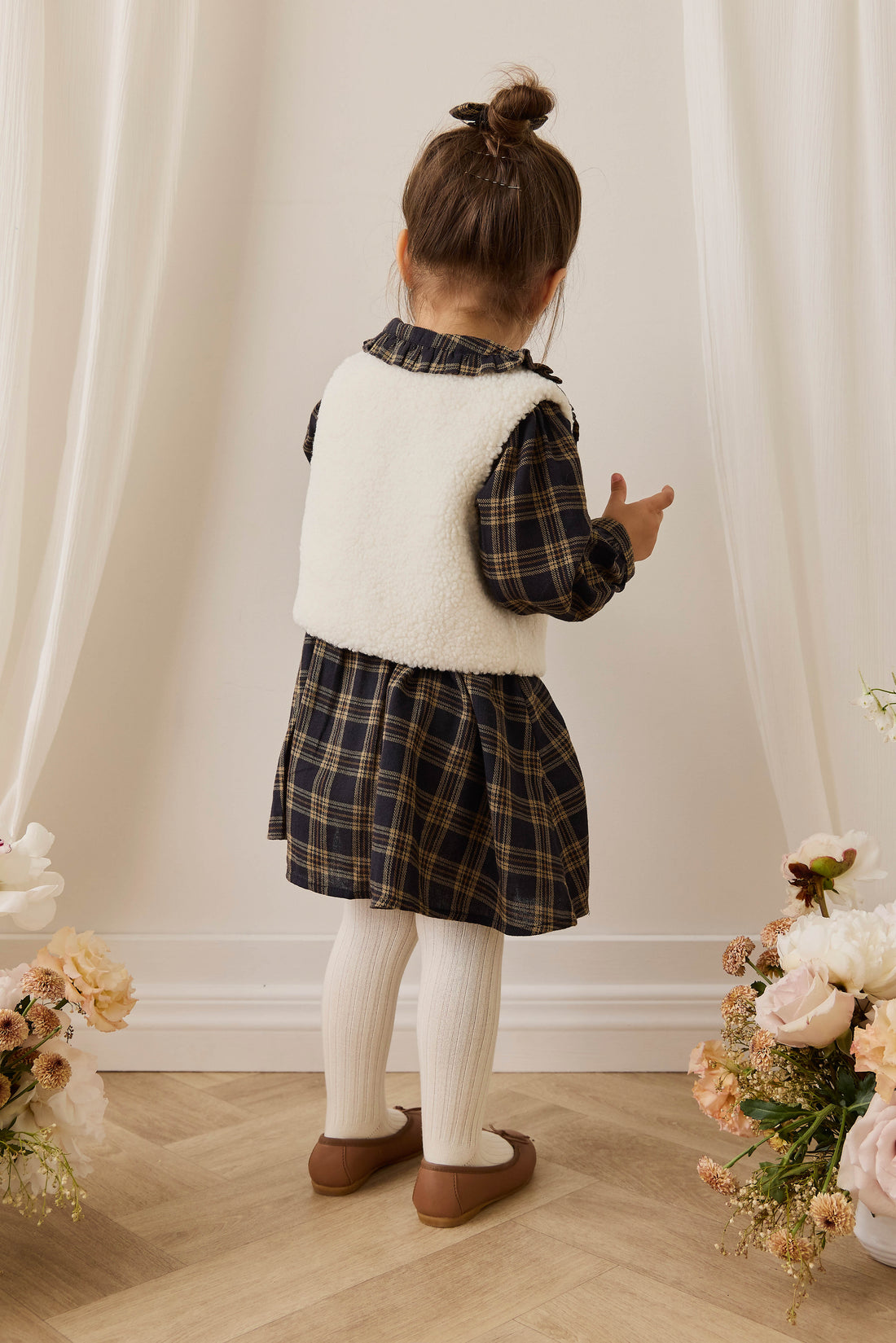 Petal Vest - Natural Childrens Vest from Jamie Kay USA