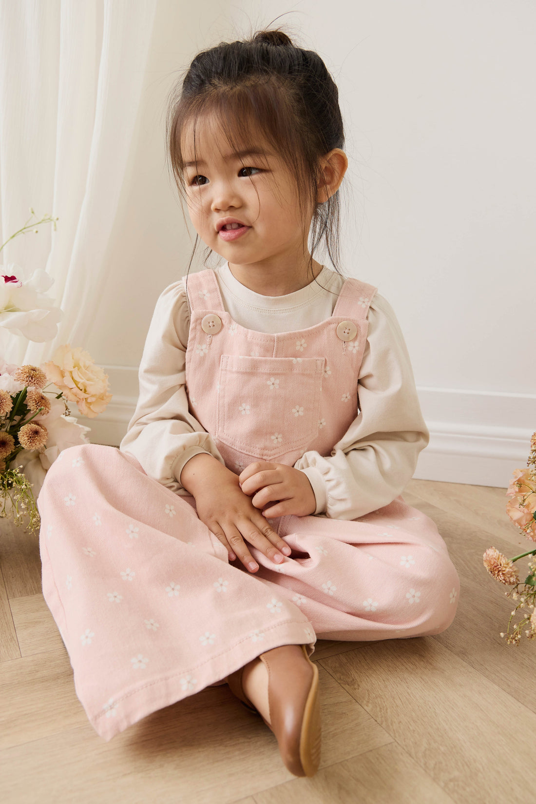 Dorian Overall - Josie Floral Trinket Childrens Overall from Jamie Kay USA