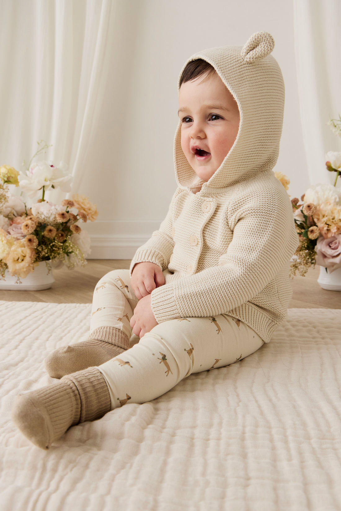 Organic Cotton Everyday Legging - Play Ball Cassava Childrens Legging from Jamie Kay USA