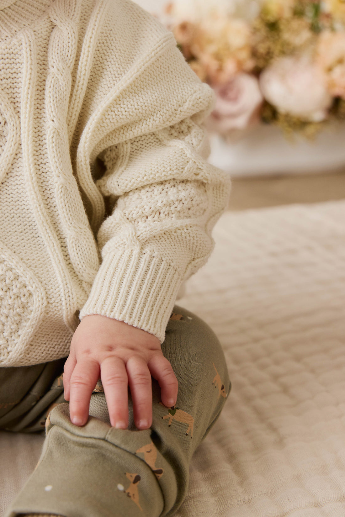 Pima Cotton Wesley Pant - Play Ball Vert Childrens Pant from Jamie Kay USA