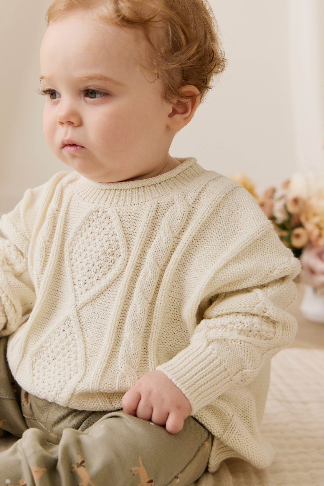 Sloan Jumper - Cloud Childrens Jumper from Jamie Kay USA