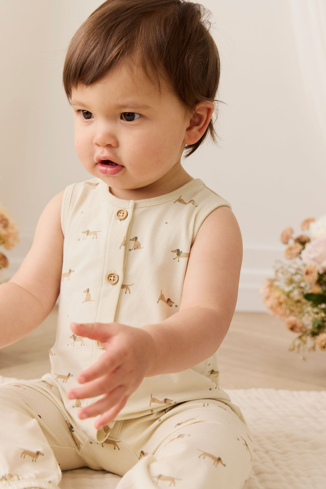 Organic Cotton Rupert Onepiece - Play Ball Cassava Childrens Onepiece from Jamie Kay USA