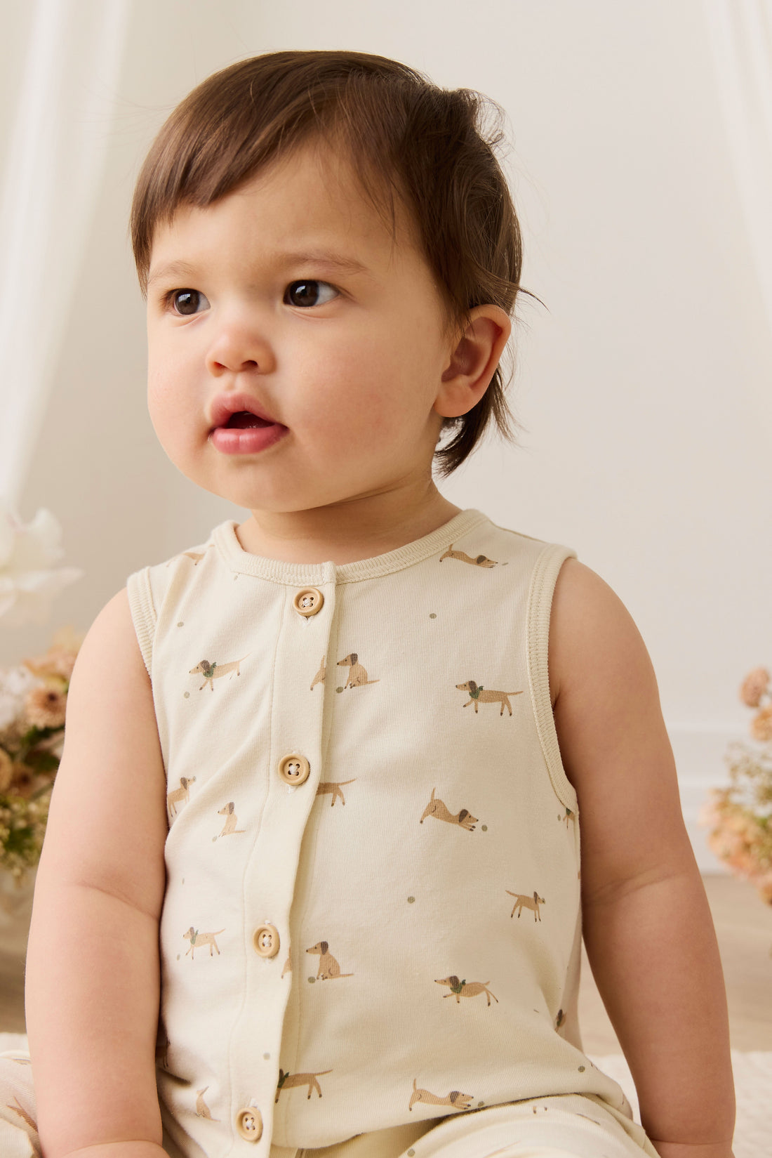 Organic Cotton Rupert Onepiece - Play Ball Cassava Childrens Onepiece from Jamie Kay USA