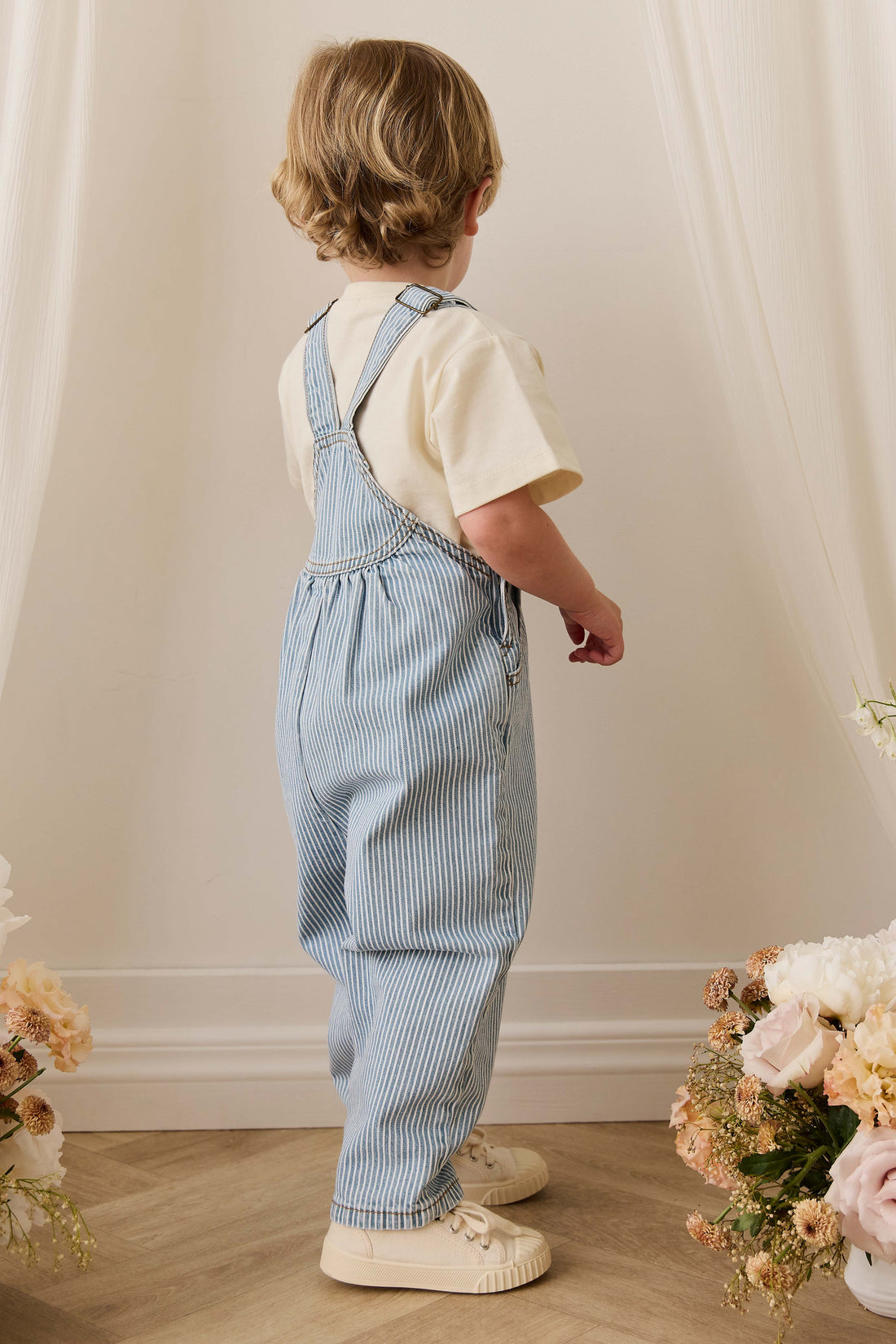 Cecil Overall - Holiday Stripe Childrens Overall from Jamie Kay USA