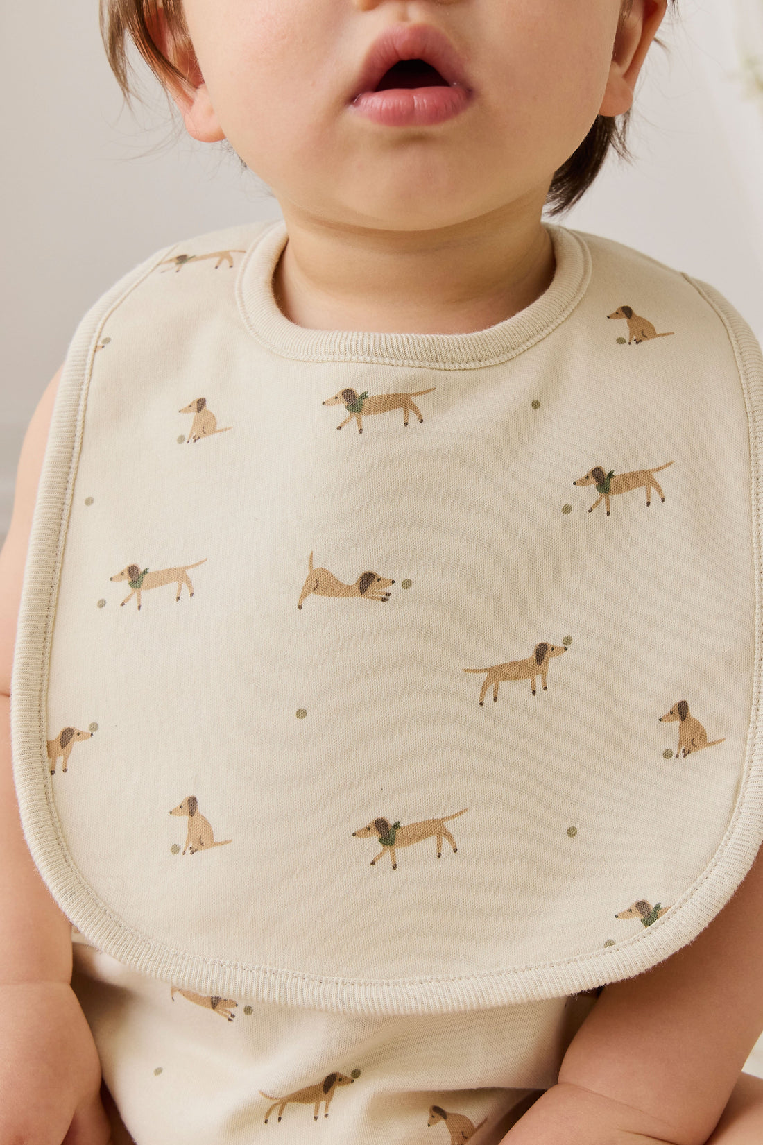 Organic Cotton Bib - Play Ball Cassava Childrens Bib from Jamie Kay USA