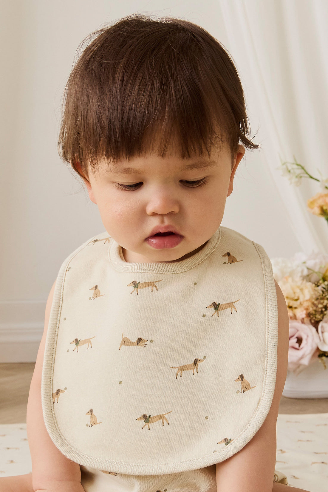 Organic Cotton Bib - Play Ball Cassava Childrens Bib from Jamie Kay USA