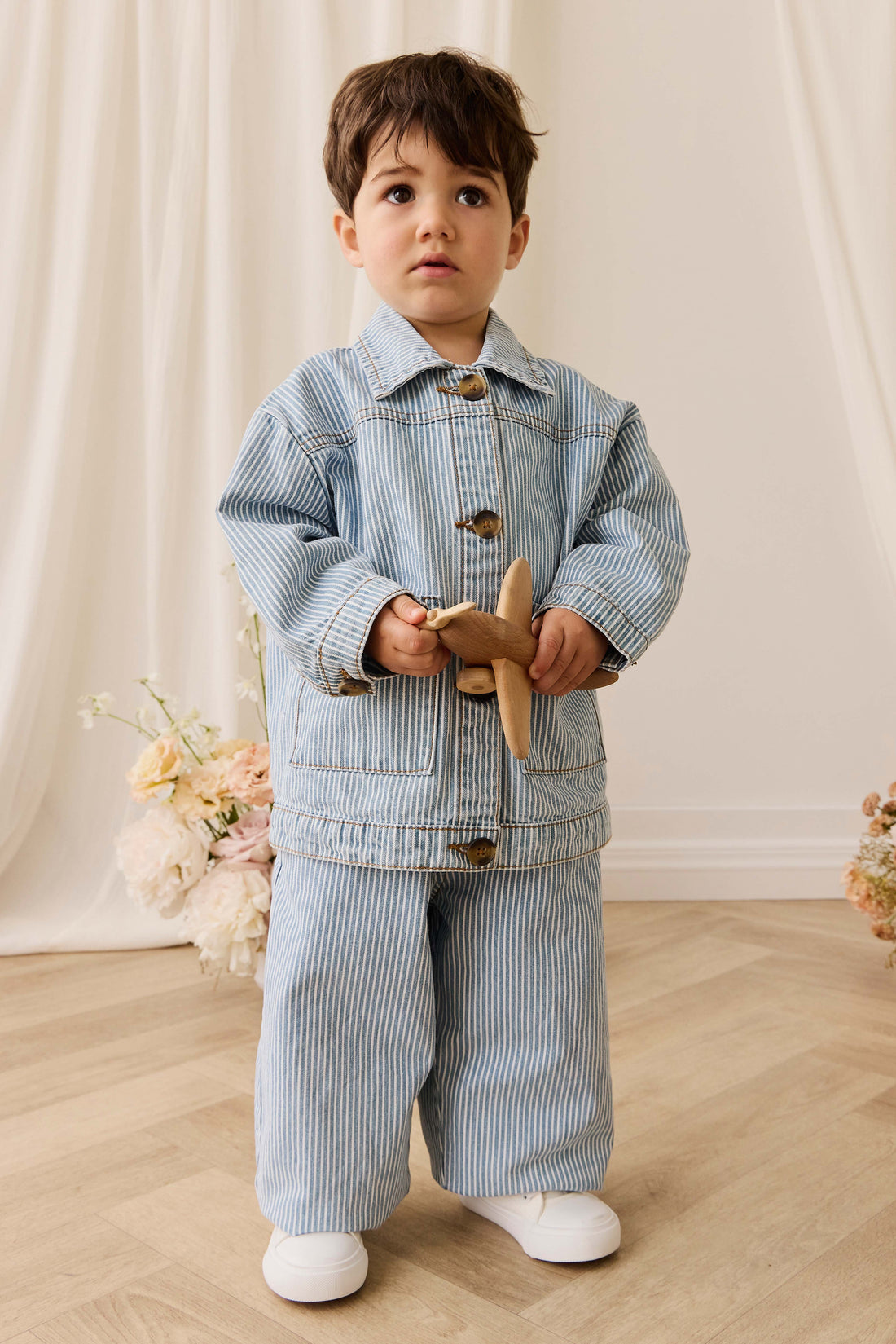 Axel Jacket - Holiday Stripe Childrens Jacket from Jamie Kay USA