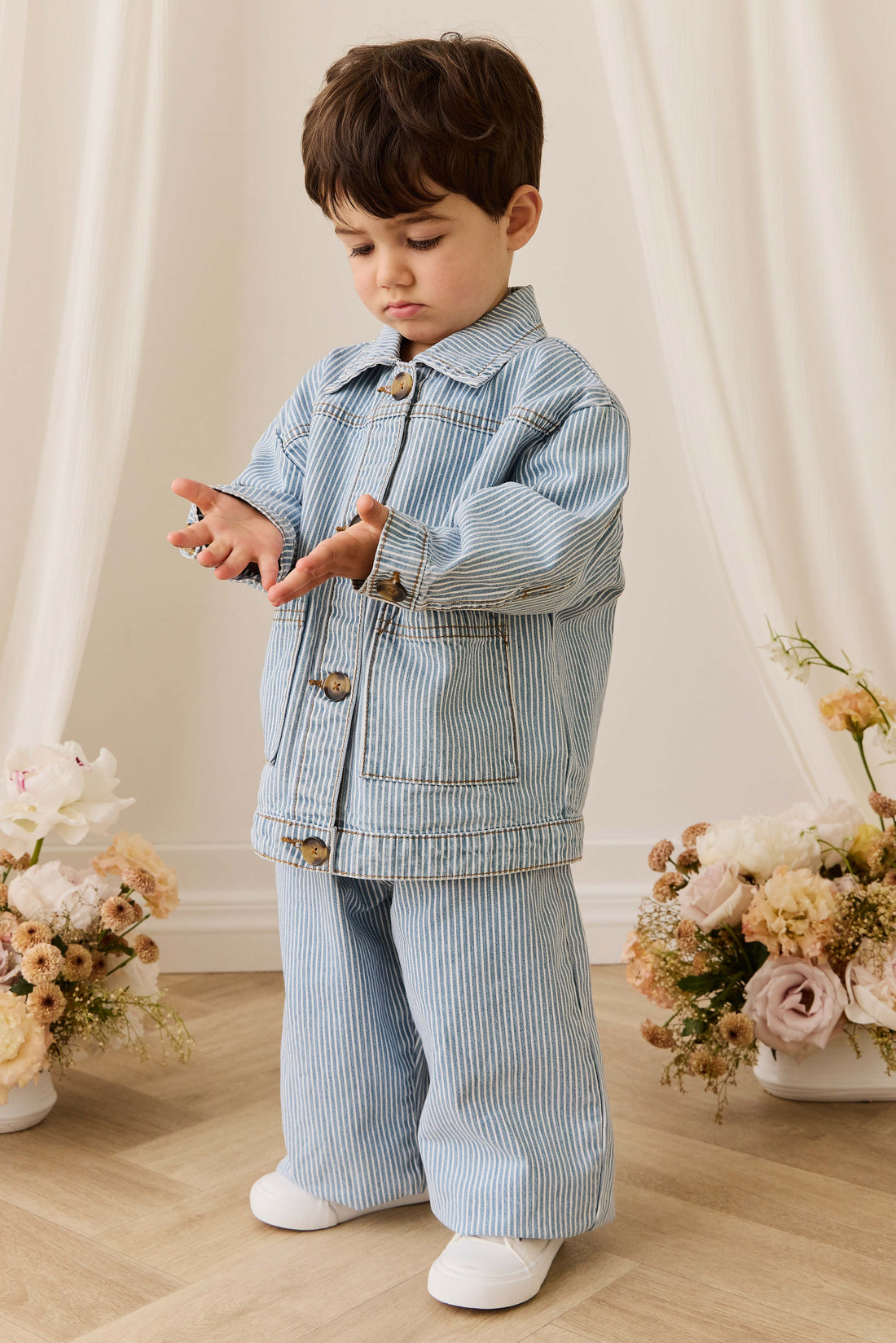 Abel Pant - Holiday Stripe Childrens Pant from Jamie Kay USA