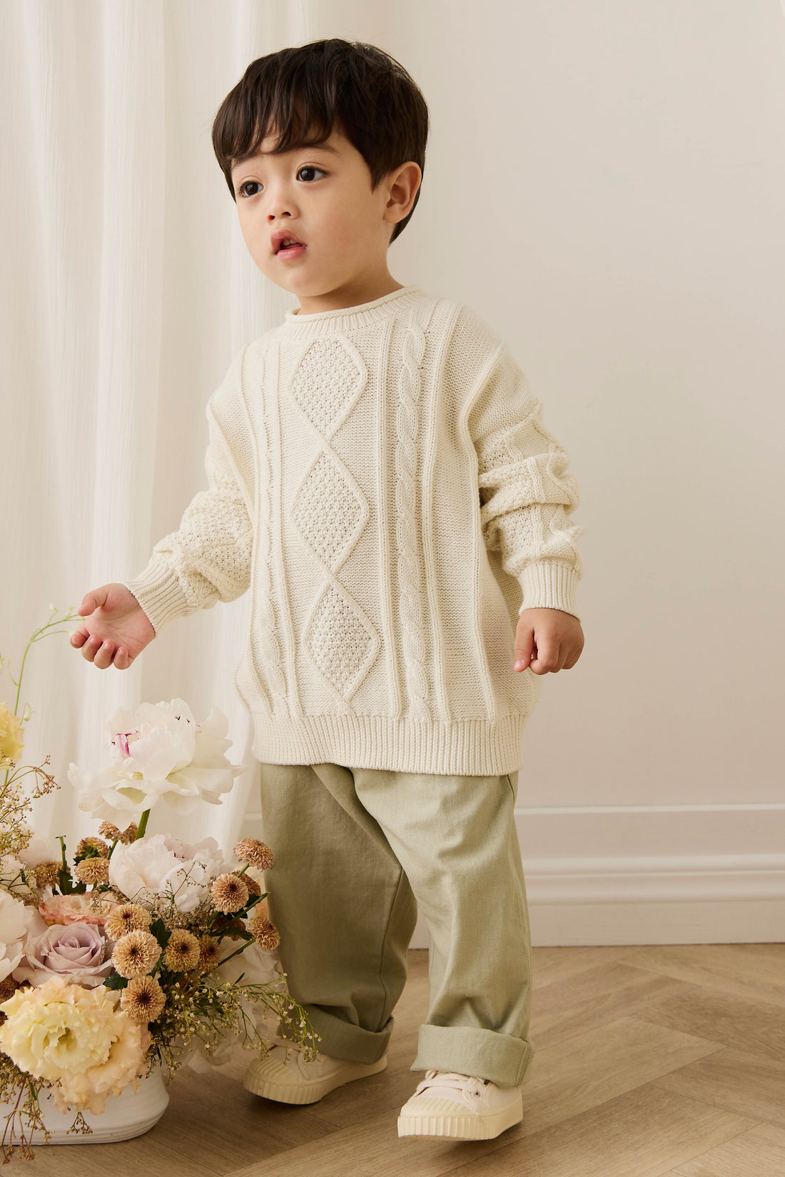 Sloan Jumper - Cloud Childrens Jumper from Jamie Kay USA