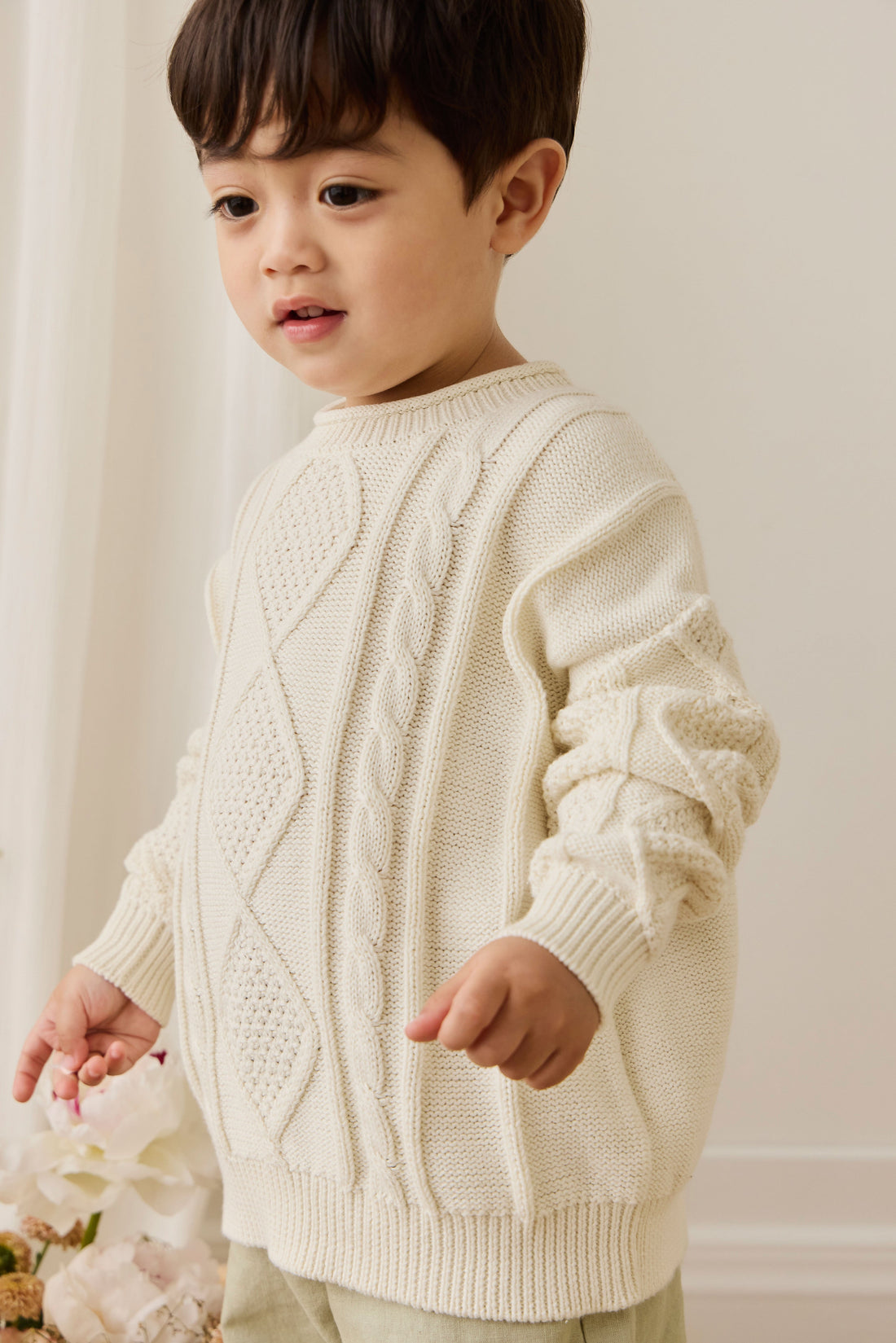 Sloan Jumper - Cloud Childrens Jumper from Jamie Kay USA