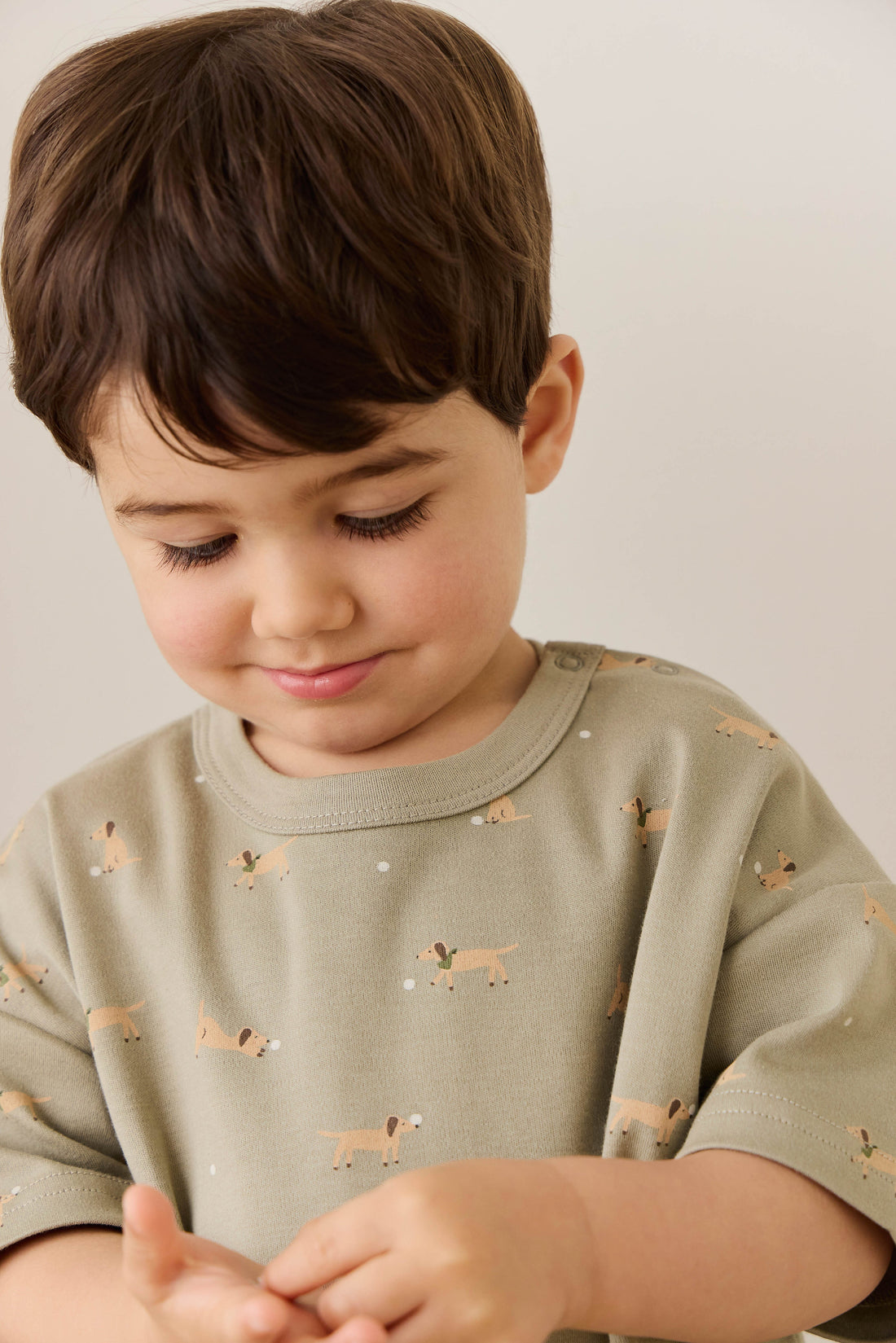 Pima Cotton Wesley Tee - Play Ball Vert Childrens Top from Jamie Kay USA