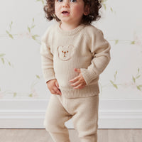 Ethan Jumper - Sesame Childrens Knitwear from Jamie Kay USA