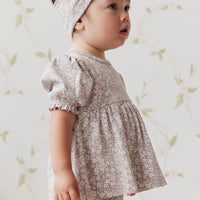 Organic Cotton Camille Top - Greta Floral Bark Childrens Top from Jamie Kay USA