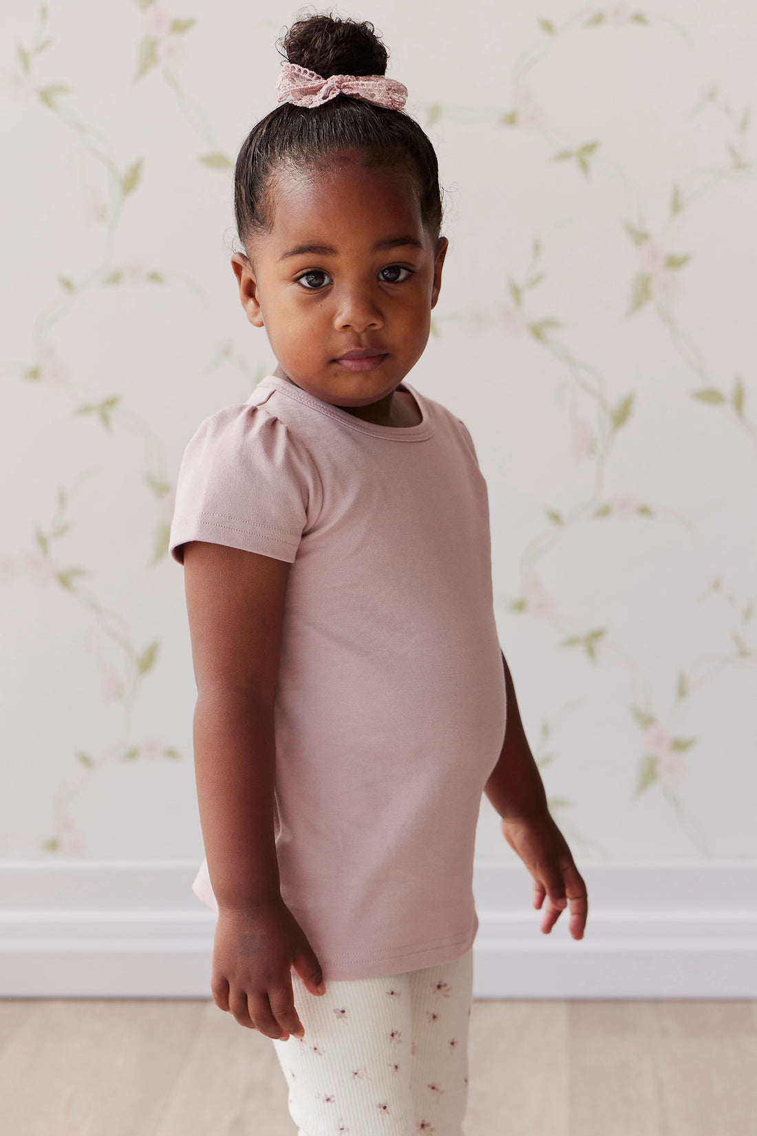 Pima Cotton Tasha Top - Blush Childrens Top from Jamie Kay USA