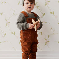 Jordie Cord Overall - Cinnamon Childrens Overall from Jamie Kay USA